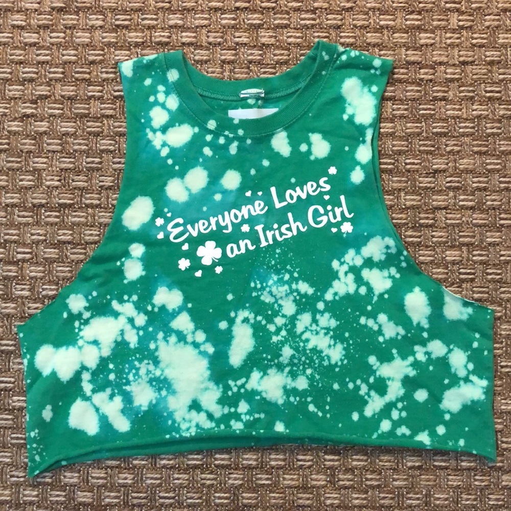Irish Girl Crop Tank, Restyled Vintage, Women, S